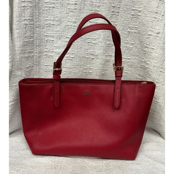 Tory Burch Handbags - Tory Burch Red Saffiano Leather Tote Purse #53067